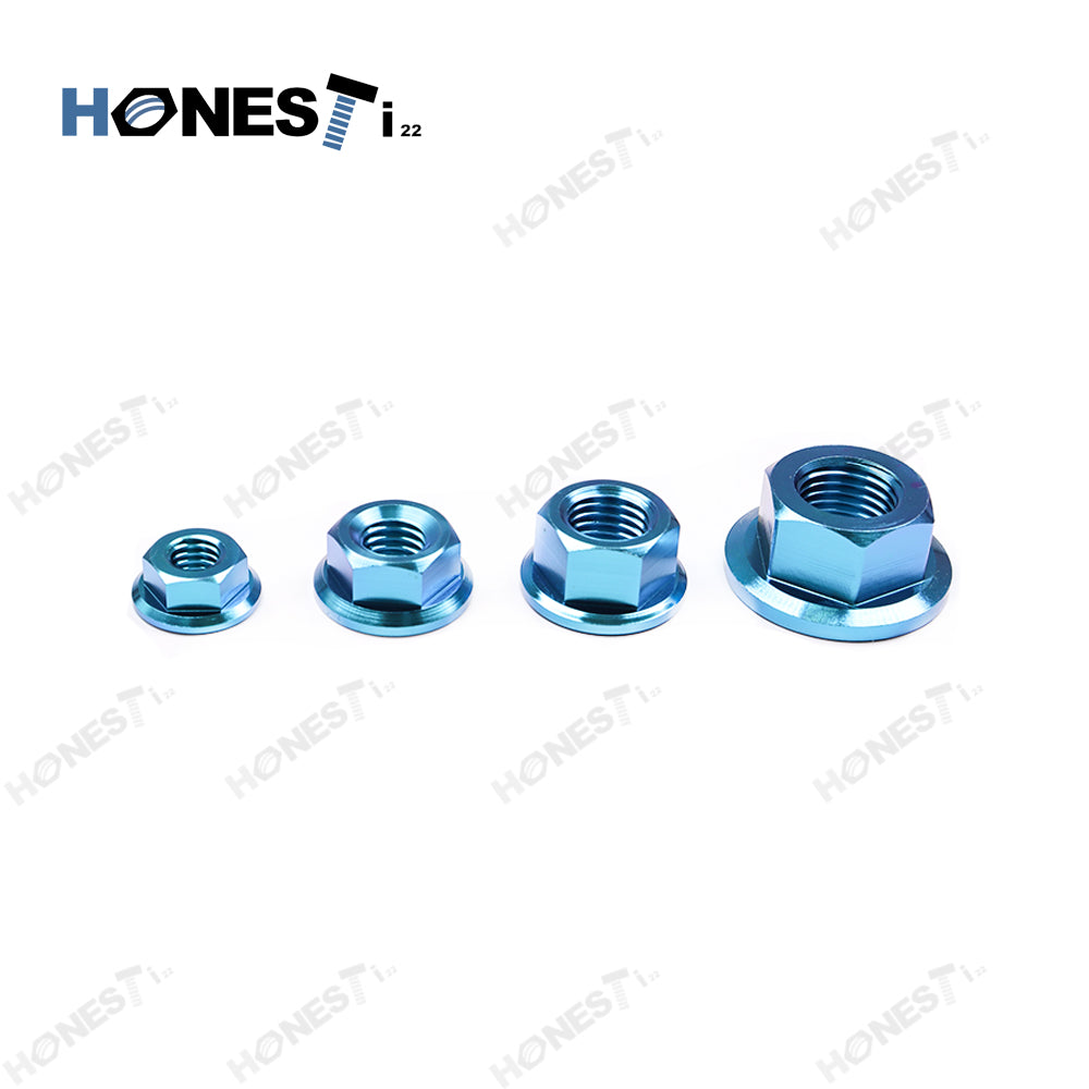 Grade 5 M10x1 Titanium flange nuts