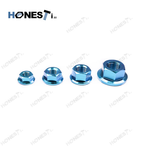 Grade 5 M12x1.25 Titanium flange nuts