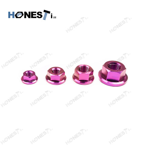 Grade 5 M12x1.25 Titanium flange nuts