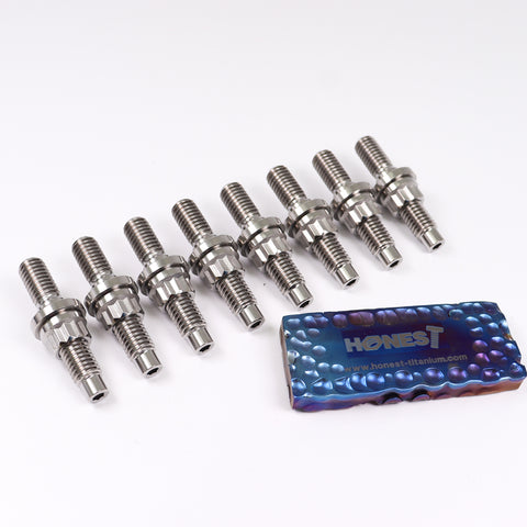 Grade 5 Titanium Exhaust Manifold Stud Kits, M10 x 1.25 x 56mm Honda/Acura K-series engines