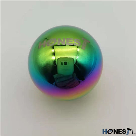 Grade 5 Lightweight Titanium shiftknob with hand polishing Burntblue