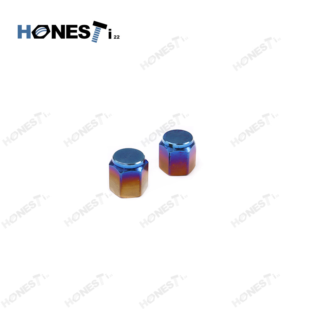 Grade 5 Ti-6Al4v Titanium valve stem caps Titanium dust caps 11mm (SET of 4pcs)