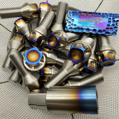 Anti-Theft Locking Titanium wheel lug bolts M14x1.25x28MM Aerospace Grade 5 for BMW MINI