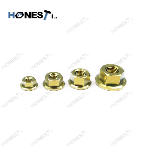 Grade 5 M10x1.5 Titanium flange nuts