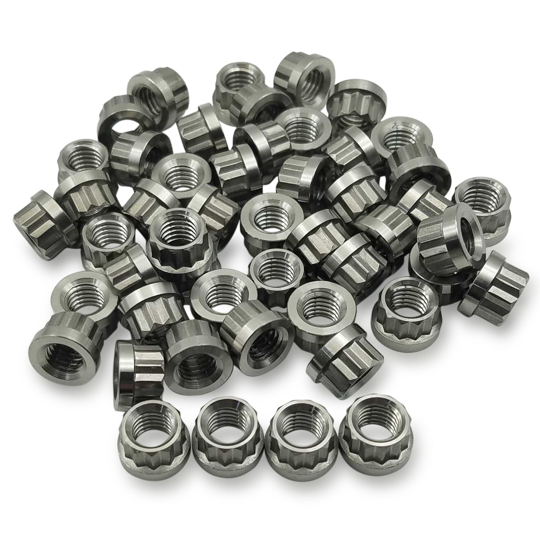 M8x1.25x45mm Titanium Exhaust Manifold Stud Kits 8pcs