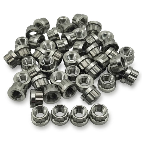 M8x1.25x45mm Titanium Exhaust Manifold Stud Kits 8pcs