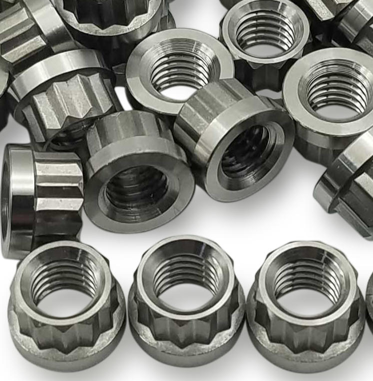 M8x1.25x45mm Titanium Exhaust Manifold Stud Kits 8pcs