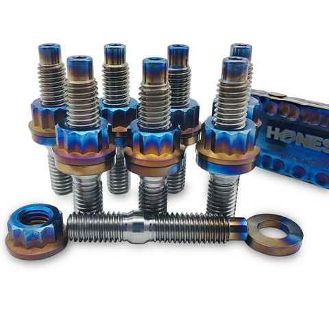 Titanium Exhaust Manifold Stud Kits, M8 x 1.25 x 45mm for B/D/F/H-Series
