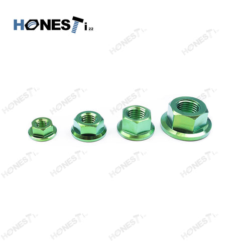 Grade 5 M10x1 Titanium flange nuts