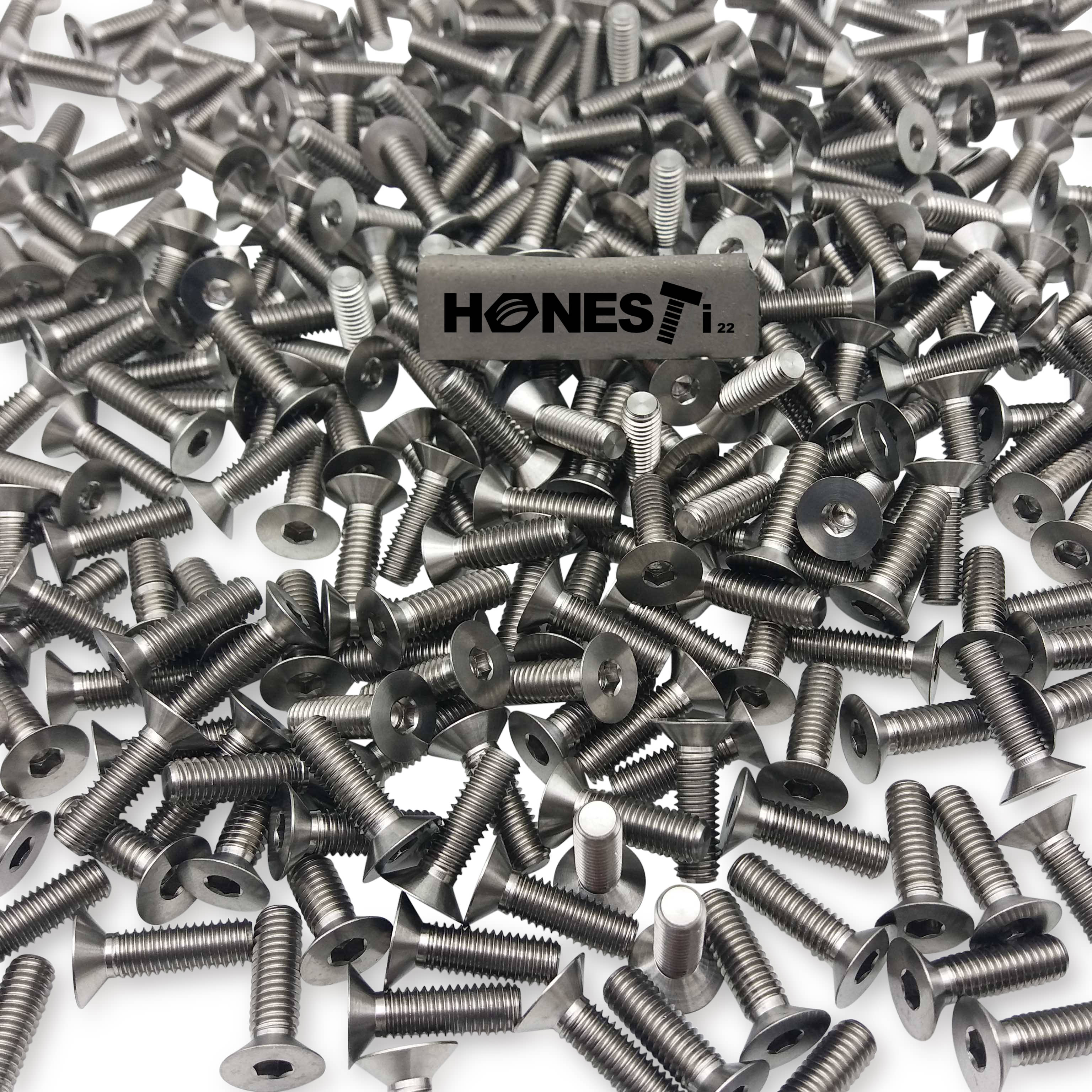 TITANIUM STEERING WHEEL SCREW M5x15mm, FIT ALL TYPE CARS  (SET OF 6)