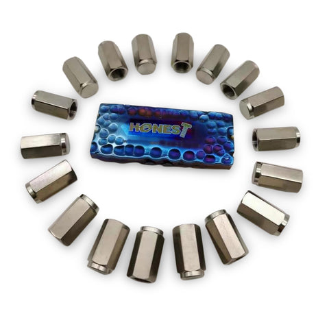 Grade 5 TITANIUM VALVE STEM CAPS DUST CAPS 19mm (SET OF 4PCS)